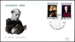  België / Belgique / Belgium - FDC - Europa CEPT 1980 - 1980