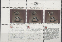 Déclaration Universelle Des Droits De L' Homme , Article 22 XXX - Unused Stamps