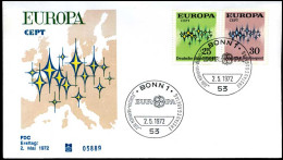  Bundespost - FDC - Europa CEPT 1972 - 1972