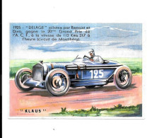 DX34 - CHROMO CHOCOLAT KLAUS - GRAND PRIX DE L'ACF MONTLHERY - DELAGE - ROBERT BENOIST -  ALBERT DIVO - Sonstige & Ohne Zuordnung