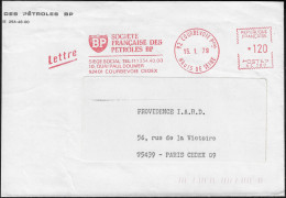 France 1979. EMA, Empreinte De Machine à Affranchir. BP, Société Française Des Pétroles - Petróleo