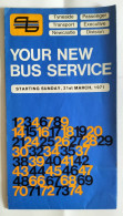 Newcastle Bus Map 1971 - Europe