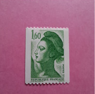 Roulette N°2222a 1 F 60 Vert Numéro Rouge Au Verso - 1982-1990 Liberté De Gandon