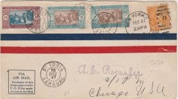 SENEGAL - LETTRE PAR AVION DE ST LOUIS POUR CHICAGO - Lettres & Documents