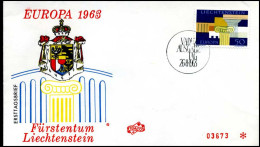  Liechtenstein - FDC - Europa CEPT 1963 - 1963