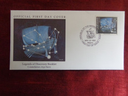 1992 - FDC - MARSHALL ISLANDS, LEGENDS OF DISCOVERY BOOKLET, CONSTELLATION ARGO NAVIS - Collections (sans Albums)