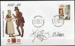 Martin Mörck. Denmark 2001. Int. Stamp Exhibition HAFNIA'01. Michel 1287. Cover. Special Cancel. Signed. - Lettres & Documents