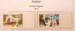 Russie 2010 Yvert N° 7178-7179 MNH ** Régions - Neufs