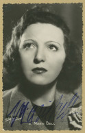 Marie Bell (1900-1985) - Actrice Française - Jolie Photo-carte Signée - Acteurs & Comédiens