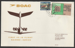 1966, BOAC, Erstflug, Nairobi Kenya - Zürich - Kenia (1963-...)