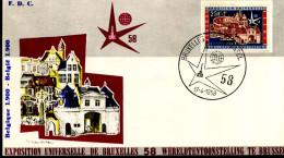 - 1050 - FDC - Expo 58 In Brussel - 1951-1960