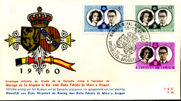 - 1169/71 - FDC - Koninklijk Huwelijk - 1951-1960