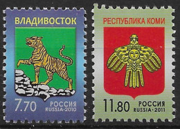 Russie 2010 Yvert N° 7187-7188 MNH ** - Neufs