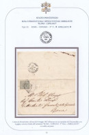 3008 - PONTIFICIO - Involucro - Franco - Senza Testo Del 10 Maggio 1867 Da Montefortino A Roma Con 2 Baj Bianco - Stato Pontificio
