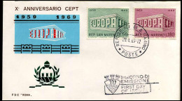 San Marino  - FDC - Europa CEPT 1969 - 1969