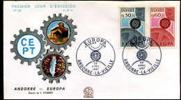 Andorre - FDC - Europa CEPT 1967 - 1967