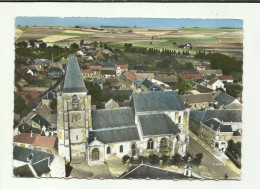 80 . BRAY SUR SOMME. L EGLISE . VUE AERIENNE - Bray Sur Somme