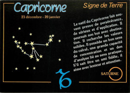 Astrologie - Signe De Feu - Capricorne - CPM - Carte Neuve - Voir Scans Recto-Verso - Astrology