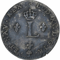 France, Louis XV, Double Sol, 1764, Paris, 2ème Semestre, Billon, TTB - 1715-1774 Luigi XV Il Beneamato