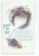 Postcard  Ww1 Forget Me Not Card Posted 1917 Greetings Series 1,116  Flowers - Souvenir De...