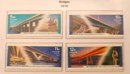 Russie 2010 Yvert N° 7191-7194 MNH ** Ponts - Nuevos