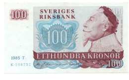 Sweden 100 Kronur 1985 P-54 UNC Light Foxing - Zweden