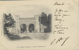 La Fere Porte Notre Dame 1901 Timbre 10 Mouchon - Fere En Tardenois