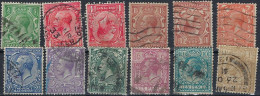 GB 1924 GV Definitives Wmk: Block Cypher 10 Values + 2 Inverted Watermarks Used - Oblitérés