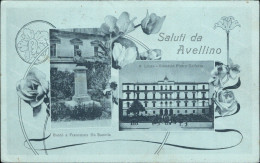 Cp59 Cartolina Saluti Da Avellino Citta' 1917 Campania - Avellino