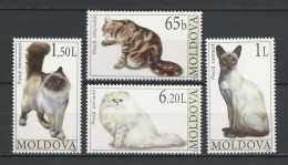 MOLDAVIA - 2007 - FAUNA - ANIMALS -  CAT - CATS - GATTI - 4 V - MNH - - Domestic Cats