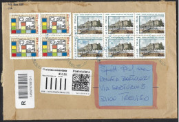 Italia 2016; Raccomandata Con Quartina Giornata Filatelia Del 2005 + Blocco X 6 Fiume Del 2007; Da Venaria A Treviso. - 2011-20: Cartas & Documentos