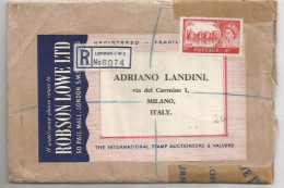 UK Britain Castles QE2 S5 Solo Franking Reg.CV London 3march 1967 To Italy - Briefe U. Dokumente