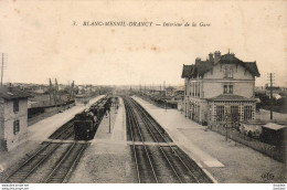 D93  BLANC MESNIL DRANCY  Intérieur De La Gare  ......... Avec Train En Gare - Drancy