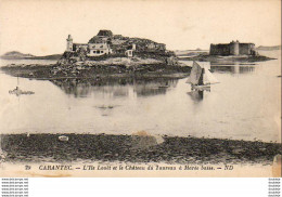 D29  CARANTEC  L' Ile Louët Et Le Château Du Taureau à Marée Basse   ..... - Carantec