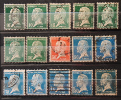 France 1923 - Type Pasteur - Lot De 15 Timbres N°170*2-171*2-172*1-173*1-174*2-176*2177*1-179*2-181*2 - 1922-26 Pasteur