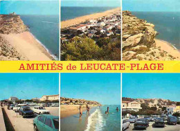 11 - Leucate - Leucate Plage - Multivues - Automobiles - Scènes De Plage - Flamme Postale De Auch - CPM - Voir Scans Rec - Leucate