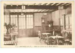 64.ORTHEZ.n°13458.HALL DE L'HOTEL DE LA BELLE HOTESSE.BILLARD - Orthez