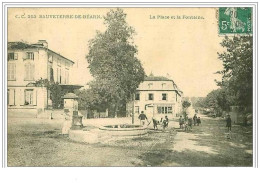 64.SAUVETERRE DE BEARN.LA PLACE ET LA FONTAINE.MAGASIN A LESCOUTE.ANE - Sauveterre De Bearn