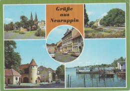 3191 - Neuruppin - Klosterkirche, Bahnhof Rheinsberger Tor, Rathaus Wichmannstrasse, Bootsverleih - Neuruppin