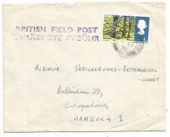 UK Britain FPO #891 Cover Germany To Hamburg With Sussex 4d Solo Franking - Brieven En Documenten