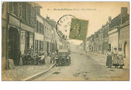 60.GRANDVILLIERS.n°3868.RUE D'AUMALE.CACHET ETOILE ROUGE? - Grandvilliers