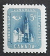 CANADA YT 298 NEUF*MH" PARLEMENT D OTTAWA" ANNÉE 1957 - Nuovi