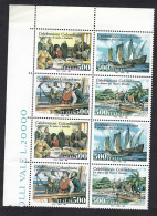 Italia 1992; Celebrazioni Colombiane, Congiunta Con USA; Blocco Di Angolo Superiore Formato Da 2 Serie Complete. - 1991-00:  Nuevos