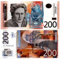 Serbia 200 Dinara 2013 P-58 UNC - Serbien