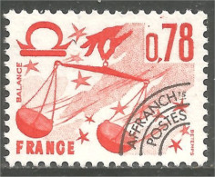 330 France Yv 155 Zodiaque Zodiac Balance Libra Préoblitéré Precancel MNH ** Neuf SC (64) - 1964-1988