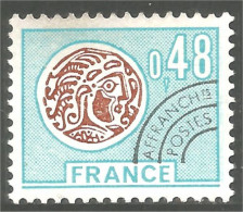 330 France Yv 135 Monnaie Gauloise 48c Préoblitéré Precancel MNH ** Neuf SC (61) - 1964-1988