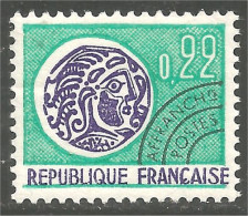 330 France Yv 125 Monnaie Gauloise 22c Préoblitéré Precancel MNH ** Neuf SC (54) - 1964-1988