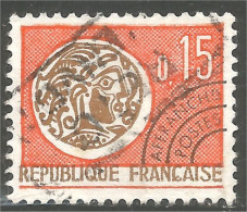 330 France Yv 124 Monnaie Gauloise 15c Préoblitéré Precancel (52) - 1964-1988