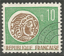 330 France Yv 123 Monnaie Gauloise 10c Préoblitéré Precancel (51a) - 1964-1988