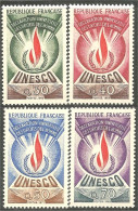 330 France Yv 39-42 UNESCO Droits Homme Human Rights Declaration MNH ** Neuf SC (5d) - Sonstige & Ohne Zuordnung